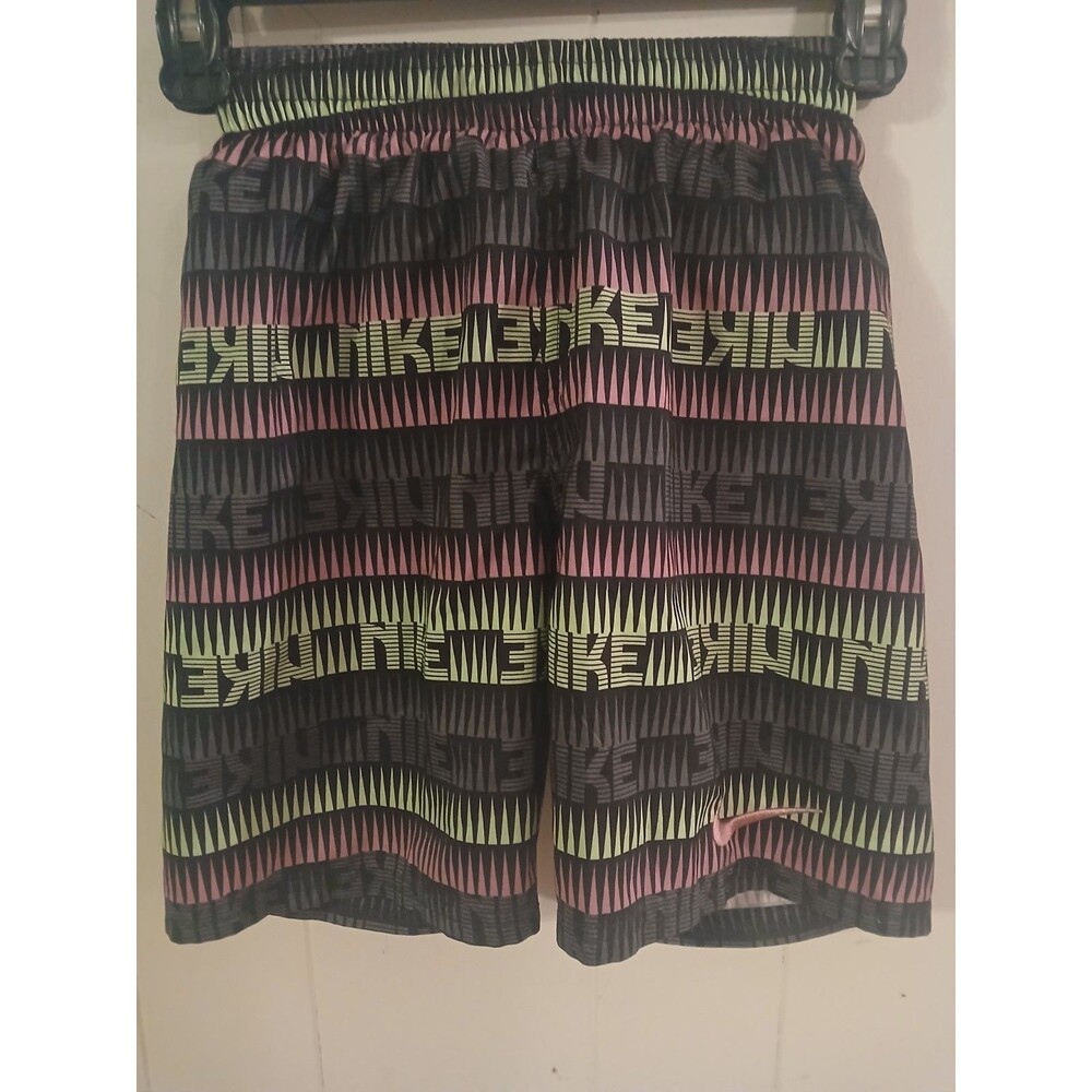 Nike Boys Swim Trunks Size Small Pink Logo